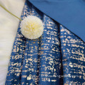 Velvette à tricot de chaîne avec imprimerie en aluminium pour rideau